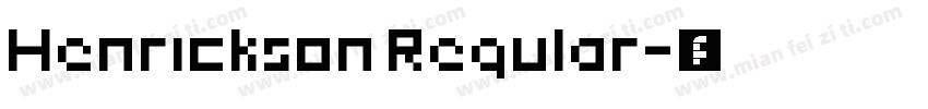 Henrickson Regular字体转换